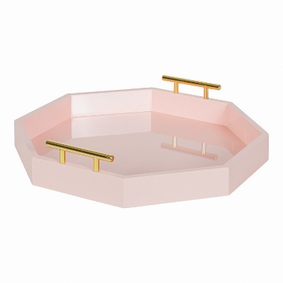 Kate And Laurel Lipton Tray, 18x18, Pink : Target