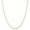 Black Bow Jewelry 2mm 10k Yellow Gold Diamond Cut Solid Rope Chain Necklace - 3 of 4