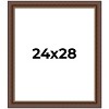 PosterPalooza | Traditional Brown Picture Frame - UV Acrylic, Foam Board Backing, Hanging Hardware - 2 of 4