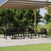 vidaXL Patio Lounge Set Outdoor Sectional Sofa Set Table Aluminum Anthracite - 2 of 4