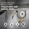 Master Mechanic 3/8" x 50' Lightweight Compact Wall Mount Retractable Hybrid Polymer Air Compressor Hose Reel with Plastic Housing - 2 of 4