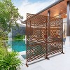 CAVINAS Matrix Metal Decorative Patio Screens, Outdoor & Indoor, Freestanding Decorative Privacy Screen for Deck Balcony Patio - 2 of 4