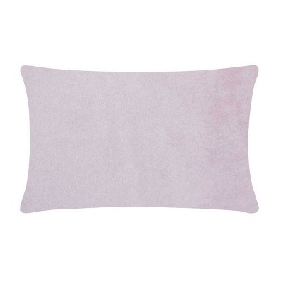 Lavender Velvet Rhinestone Oversize Lumbar Throw Pillow 14x20