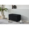 NicBex Rectangular Velvet Storage Ottoman Bench,Upholstered Storage Ottoman with Wood Legs,Modern Storage Bench for Living Room,Bedroom - 2 of 4