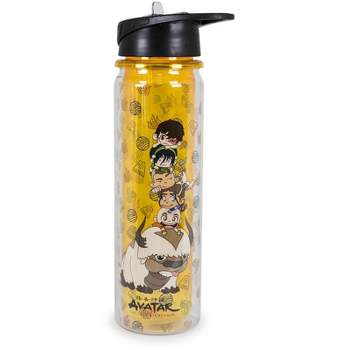 Surreal Entertainment Avatar: The Last Airbender Characters Water Bottle | Holds 16 Ounces