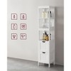 VASAGLE Bathroom Floor Cabinet Bathroom Storage Organizer Rack Stand,Multifunctional Corner Unit 2 Drawers - 4 of 4