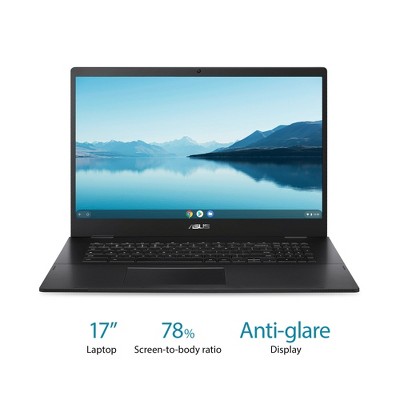 ASUS 17.3" FHD Chromebook, Celeron, 4GB, 64GB, Chrome OS, CX1700CKA-WS44F-M - Manufacturer Refurbished