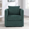 TiramisuBest Light Grey Performance Fabric Swivel Barrel Chair - 2 of 4