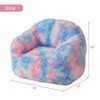 Colorful Bean Bag Chair for Kids Adults, Living Room Furniture Tie-Dye Beanbag Couch Sofa, Soft Fluffy Faux Fur Bean Bag Lazy Sofa for Gaming Reading - 2 of 4