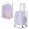 Unicorn Rolling Suitcase Set with Backpack, Neck Pillow, Water Bottle, and Luggage Tag - 3 of 4
