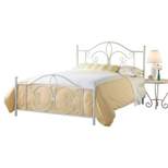 Queen Ruby Bed with Rails White - Hillsdale Furniture