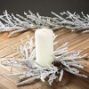 72"L Sullivans Artificial Flocked Pine Twig Christmas Garland, White, Indoor Christmas Decor - 3 of 3