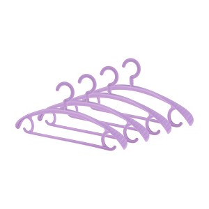 Unique Bargains Non-slip Clothes Hanger 4 Pcs - 1 of 4
