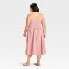 Women's Drop Waist Midi A-Line Dress - Ava & Viv™ - 2 of 3