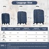 BEAFUP Softside Luggage Expandable 3-Piece Set with Duffel Bag, Upright Spinner Softshell Lightweight Luggage for Travel - 3 of 4