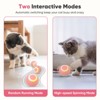 Petbobi Interactive Cat Toys, Ball Automatic Rolling with LED Light for Indoor Playing, USB Rechargeable, Green - 2 of 4