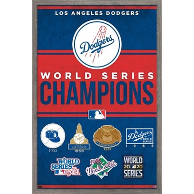 Trends International MLB Los Angeles Dodgers - Champions 23 Framed Wall Poster Prints