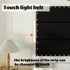 NicBex Queen Platform Bed Frame with Faux Leather and Rivets,Upholstered Headboard with LED and Charging Station,No Box Spring Needed,Black - 3 of 4