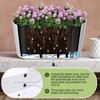 All-Weather Tall Planter - Modern Plastic Planter with Removable Insert Bucket for Indoor/Outdoor Use,  UV Protected, Perfect for Garden Decoration - 3 of 4