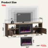 Bestier 71" Modern Fireplace TV Stand for TVs up to 75", LED Entertainment Center Gaming TV Console with 23" Remote Control Electric Fireplace - 4 of 4