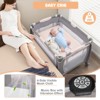 Safstar 4-in-1 Convertible Portable Baby Playard Newborn Napper w/ Music & Toys Pink - 4 of 4