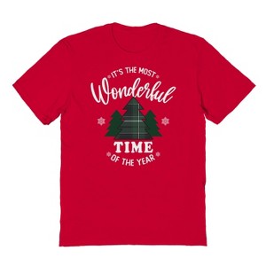Rerun Island Men's Christmas It'S The Most Wonderful Time Short Sleeve Graphic Cotton T-shirt - 1 of 1