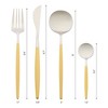 REGALWOVEN Stainless Steel Flatware with Spoons and Forks Set 4 Pieces - 2 of 4