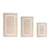 Hotel Bath Rug 100% Premium Cotton Tufted Weave Two Tone Reversible 3 Piece Bathroom Rug Set, Super Soft & Water Absorbent, Machine Washable Bathmat - 2 of 4