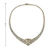 Guili 14K Gold-Plated Cubic Zirconia Leopard Necklace, showcasing fierce sophistication and a bold design that makes a luxurious statement. - 3 of 3