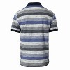 Gioberti Men's Club Stripe Polo Shirt - Short Sleeve, Regular Fit, Yarn Dye - 2 of 4