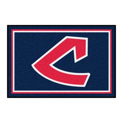 MLB Cleveland Indians 4'x6' 1973 Retro Collection Plush Area Rug