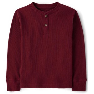 The Children's Place Boys Long Sleeve Thermal Henley Top - 1 of 2