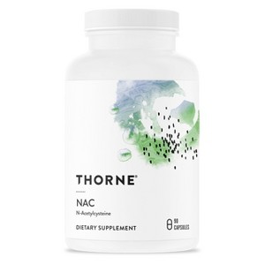 Thorne NAC - N-Acetylcysteine - 500mg - Supports Respiratory Health and Immune Function; Promotes Liver and Kidney Detox - 90 Capsules - 1 of 4