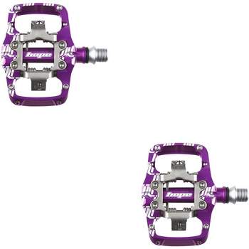 Hope TC Union Clip Dual Sided Clipless Platform Pedal 9/16" Chromoly Axle Purple
