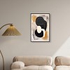 Art Remedy Milk Butterscotch and Dark Chocolate Brown Earthy Abstract Wall Art Framed - 2 of 4
