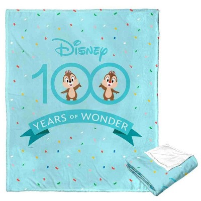 Disney D100 Chipmunk Years Silk Touch Throw Blanket