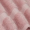 Premium 100 Cotton Bath Towels, Soft Absorbent 4 - Piece, Pink Sized 27 By 54 Inches - 4 of 4