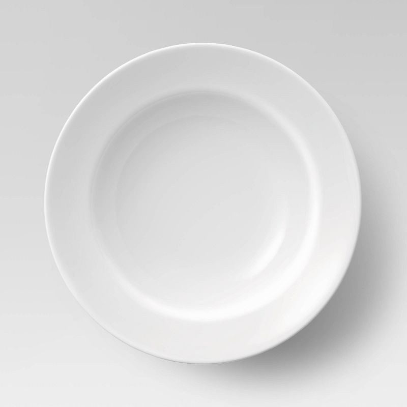 16oz Porcelain Rimmed Pasta Bowl White - Threshold&#8482;, 2 of 3