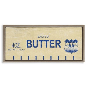 Stupell Industries Vintage Salted Butter Floating Frame Canvas Art - 1 of 4