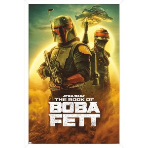 Trends International Star Wars: The Book of Boba Fett - Key Art Framed Wall Poster Prints - 1 of 4