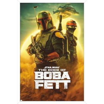 Trends International Star Wars: The Book of Boba Fett - Key Art Framed Wall Poster Prints