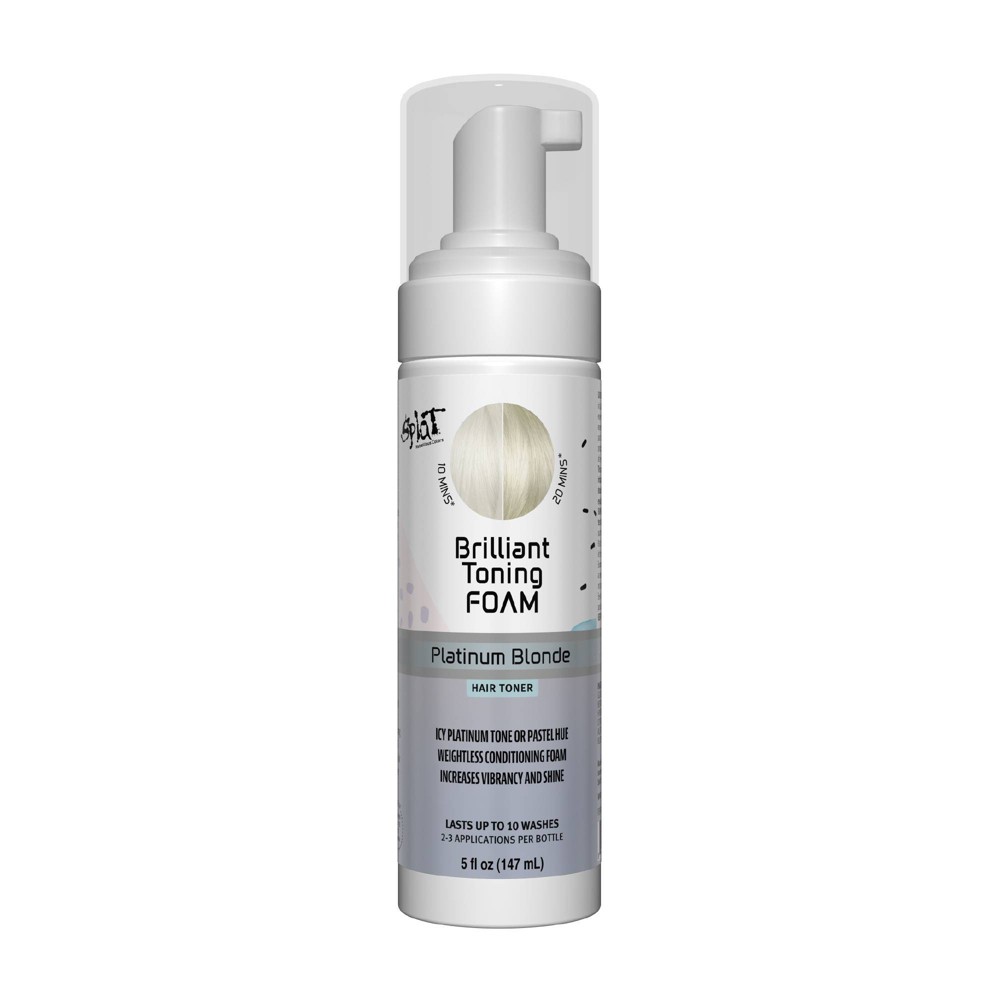 Photos - Hair Dye SPLAT Brilliant Toning Foam Temporary Hair Color - Platinum Blonde - 5 fl oz 