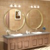 Apmir Round High Quality Aluminum Alloy Framed French Cleat Mounted Wall Decor Bathroom Vanity Mirror in matte black with 5-Year Warranty - 3 of 4