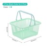 Unique Bargains Plastic Grocery Shopping Toy Organizing Mini Decorative Baskets 6.3" x 3.5" x 5.1" 4 Pcs - 2 of 4