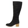 Journee Collection Womens Sanora Stacked Heel Riding Boots - 2 of 4