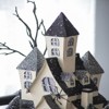 SEVOBAL Party Decorations and Accessories Cardboard Haunted House Whimsical Design for Halloween Tabletop Decor, Beige Black, 7"*8.3"*13.5" - 4 of 4