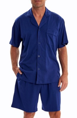 Alexander Del Rossa Men's Warm Flannel Button Down Pajamas, Long