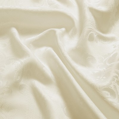 Caiden Ivory Polyester Damask Rectangle Tablecloth 60" x 84"