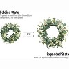 Attop 20'' Eucalyptus Wreath for Front Door, Porch, Window - Green Decor for Home, Farmhouse - Spring, Summer, Fall, All Seasons - 3 of 4