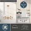 VAXCEL Beverly 5 Light Chandelier Fixture Clear Glass Shade, LED Compatible - 4 of 4